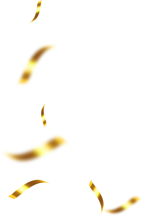 Confetti Tinsel Gold